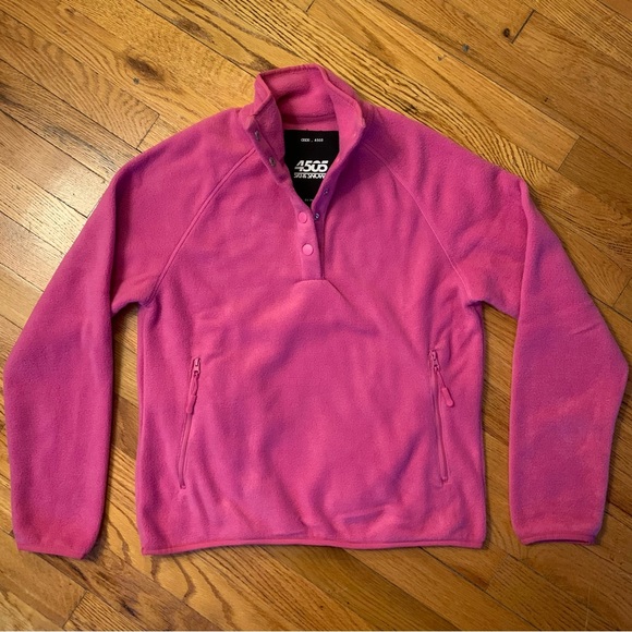 NEW Pink ASOS fleece sweatshirt - Picture 2 of 4